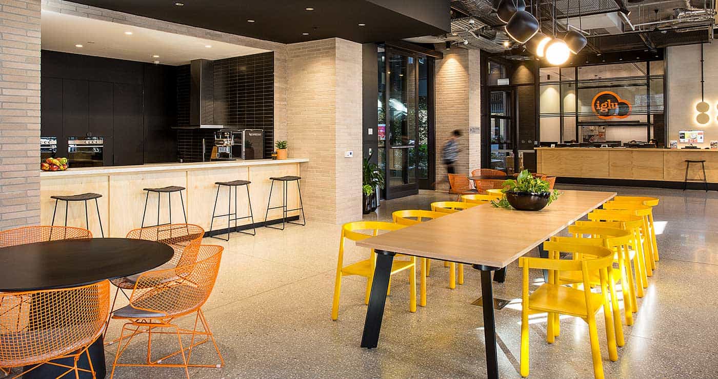 Iglu Melbourne City 前台接待处